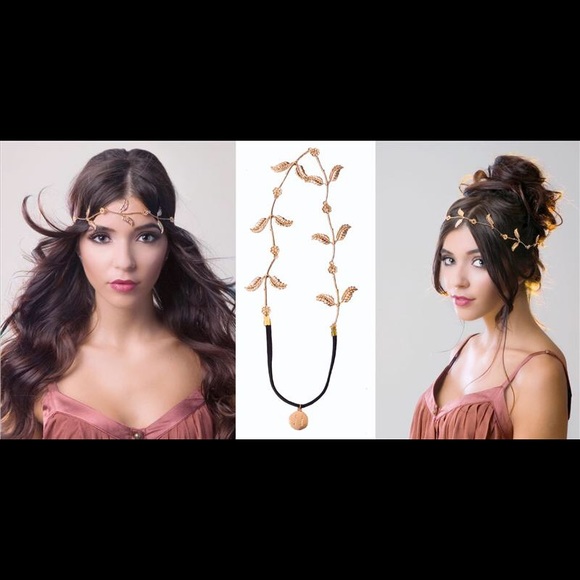 Gold leaf headpiece - Picture 2 of 4